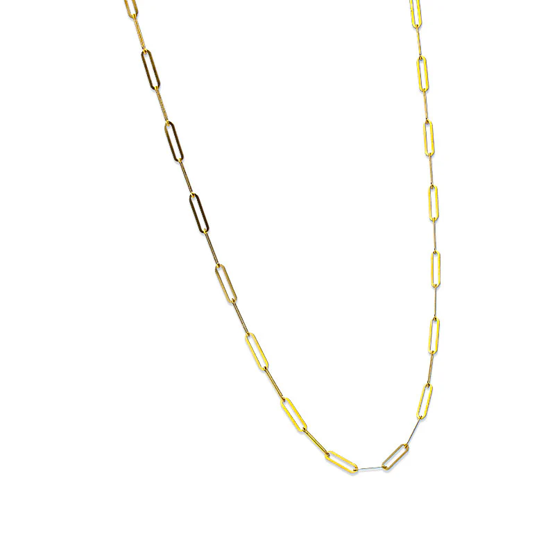 Gold 18 Inches Cable Link Chain 18KT - FKJCN18KU3003 - Image 2