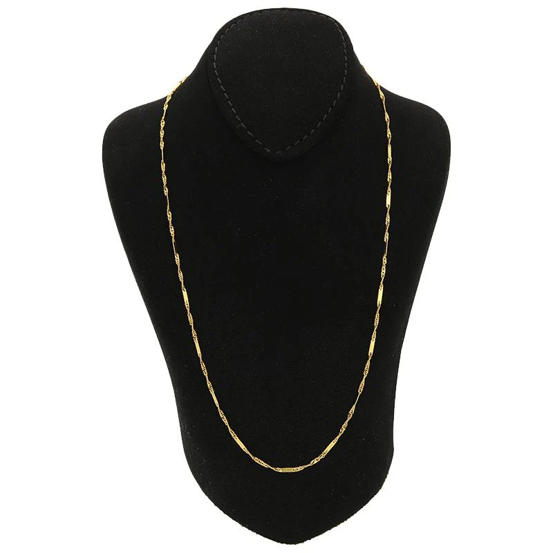 Gold 18 Inches Chain 21KT - FKJCN21K2412 - Image 4