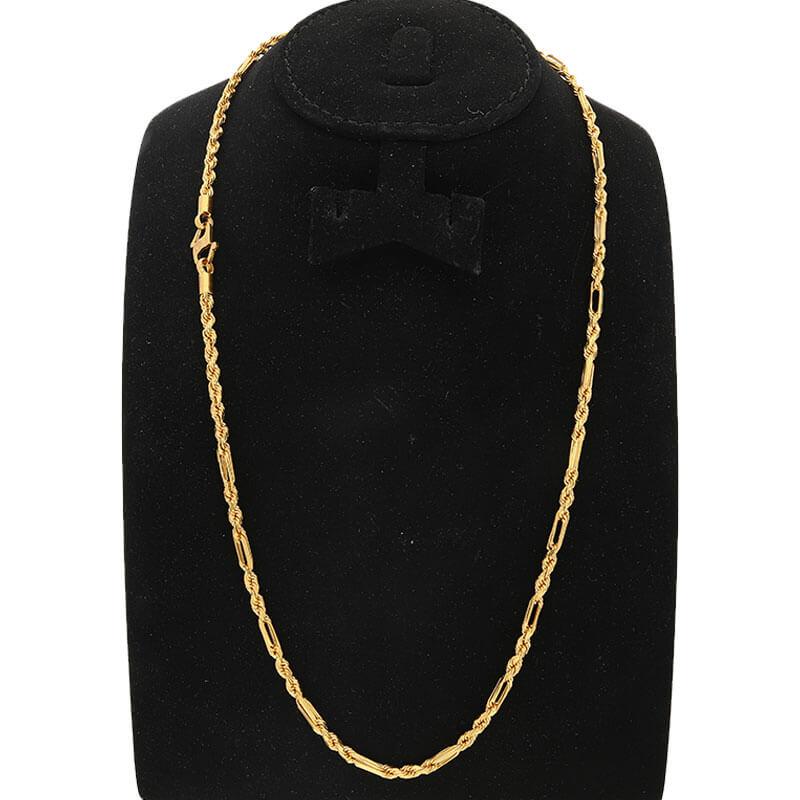 Gold Rope Link Chain 22KT - FKJCN22K2130 - Image 2