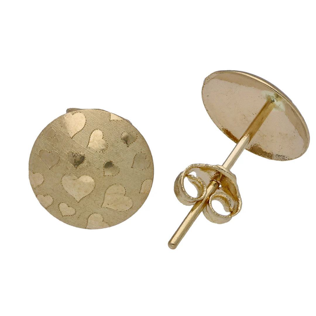 Gold Circle Shaped Pendant Set 18KT - FKJNKLST18KU6522 - Image 4