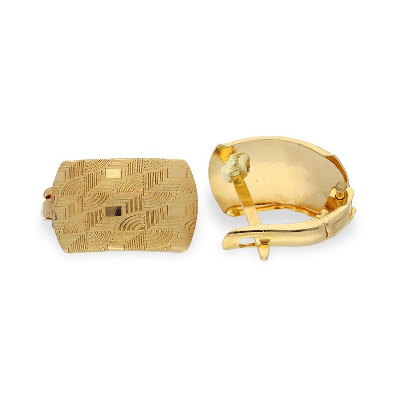 Gold Clip Earrings 18KT - FKJERN18K1904 - Image 3