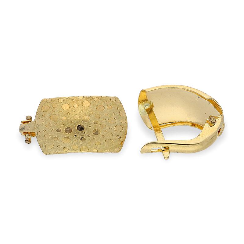 Gold Clip Earrings 18KT - FKJERN18K1904 - Image 5