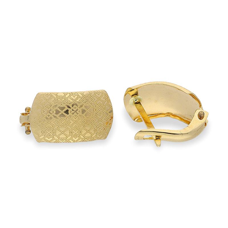Gold Clip Earrings 18KT - FKJERN18K1904 - Image 9