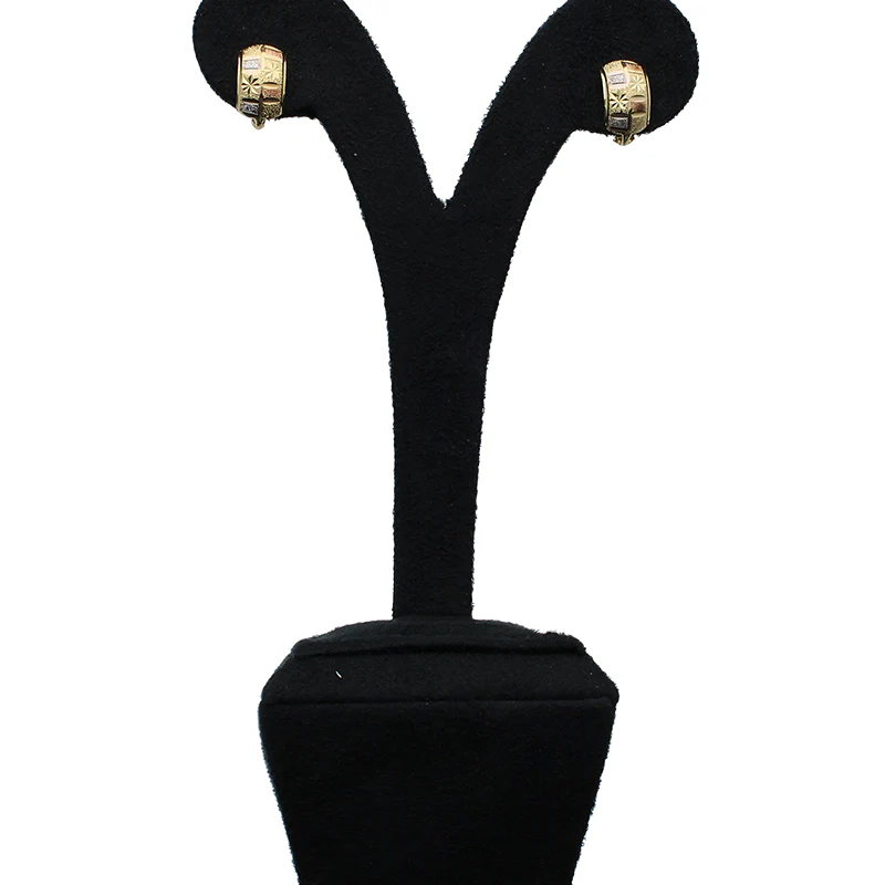 Gold Clip Earrings 18KT - FKJERN18KU3004 - Image 3