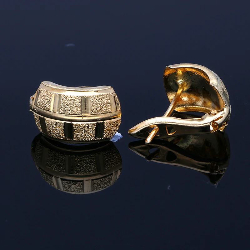 Gold Clip Earrings 18KT - FKJERN18KU3005 - Image 2