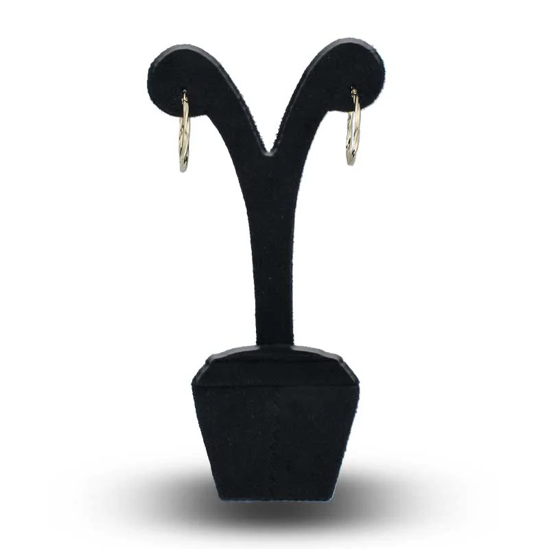Gold Clip on Hoop Earrings 18KT - FKJERN18KU3091 - Image 4