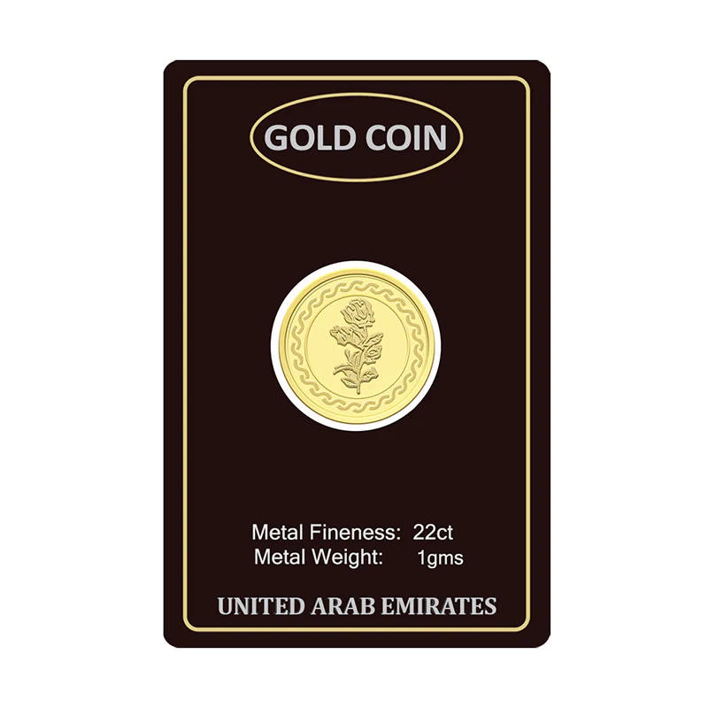 Gold Coin 1 Gram 22KT - FKJCON22K2230 - Image 2