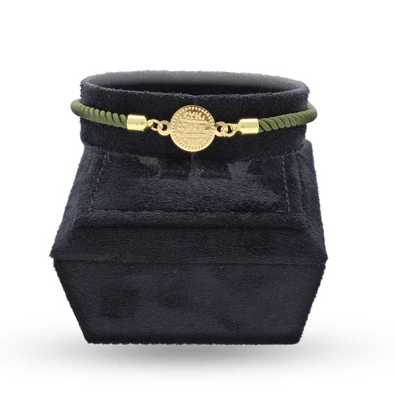 Gold Coin String Bracelet 21KT - FKJBRL21KU1084 - Image 3