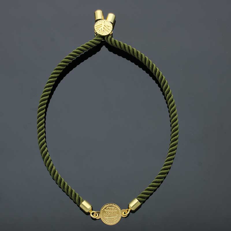 Gold Coin String Bracelet 21KT - FKJBRL21KU1061 - Image 44