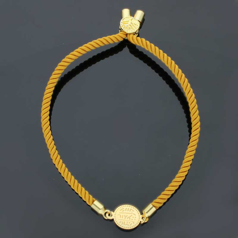 Gold Coin String Bracelet 21KT - FKJBRL21KU1061 - Image 48