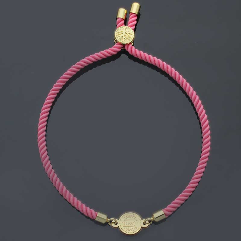 Gold Coin String Bracelet 21KT - FKJBRL21KU1061 - Image 5