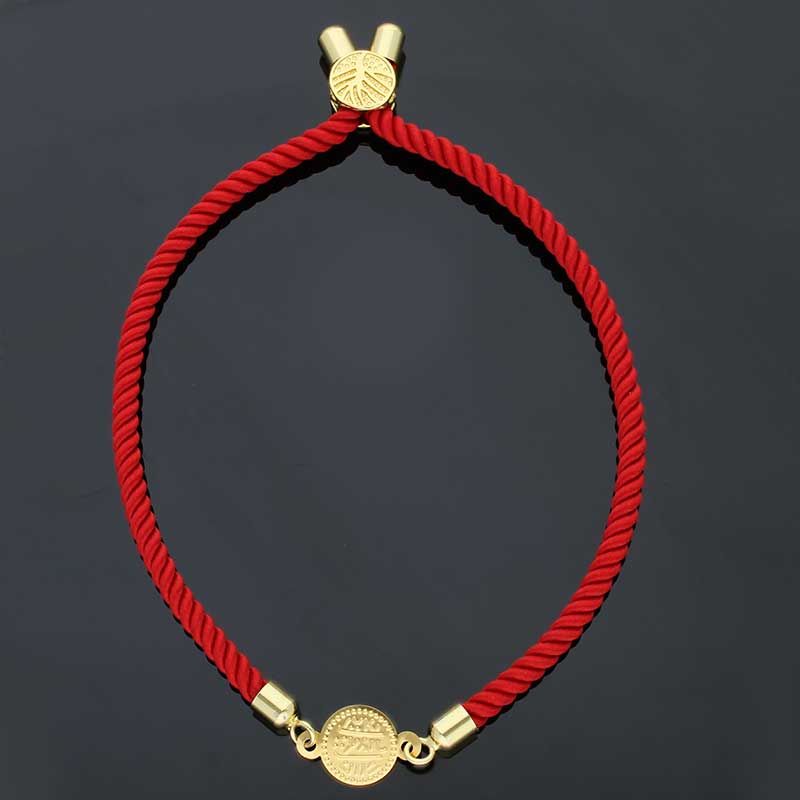 Gold Coin String Bracelet 21KT - FKJBRL21KU1061 - Image 77