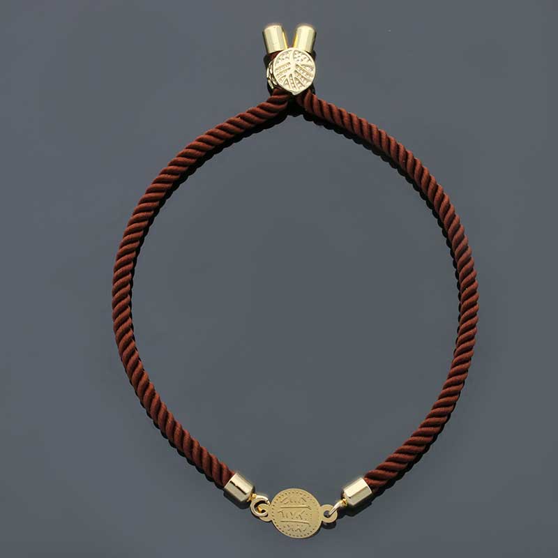 Gold Coin String Bracelet 21KT - FKJBRL21KU1061 - Image 8