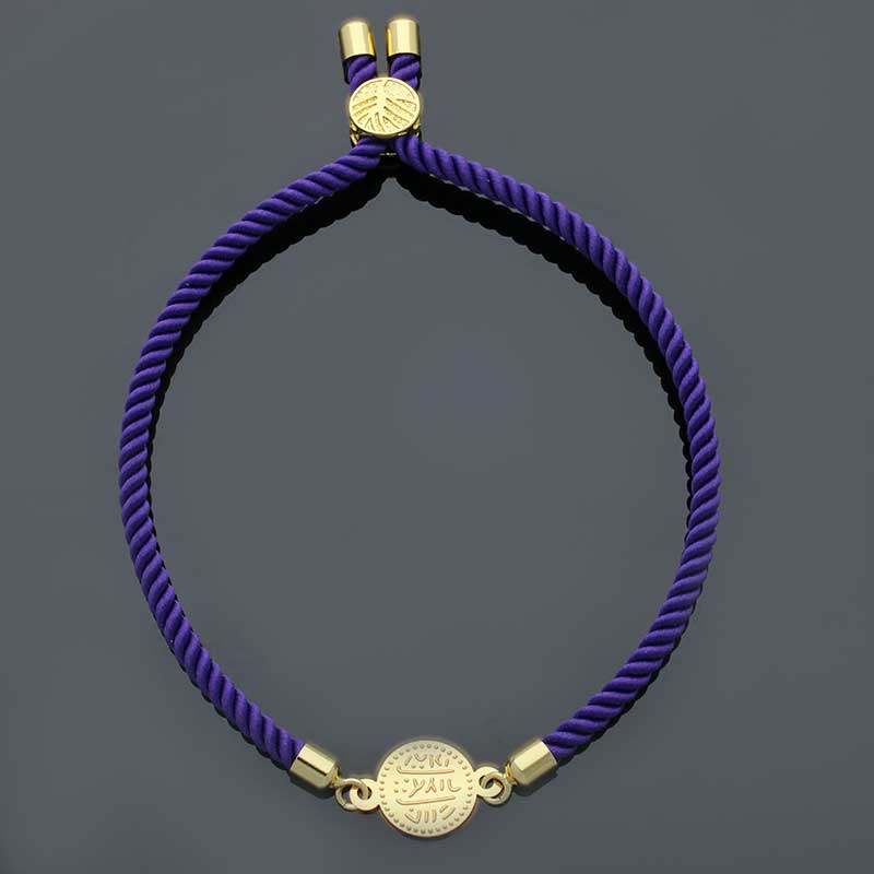 Gold Coin String Bracelet 21KT - FKJBRL21KU1061 - Image 9