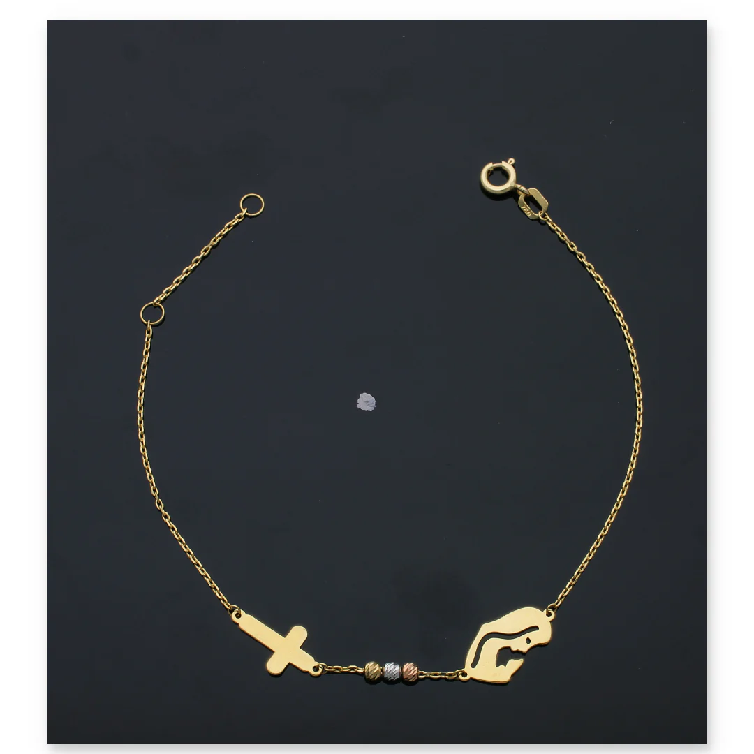 Gold Cross Bracelet 18KT - FKJBRL18KU6120 - Image 3