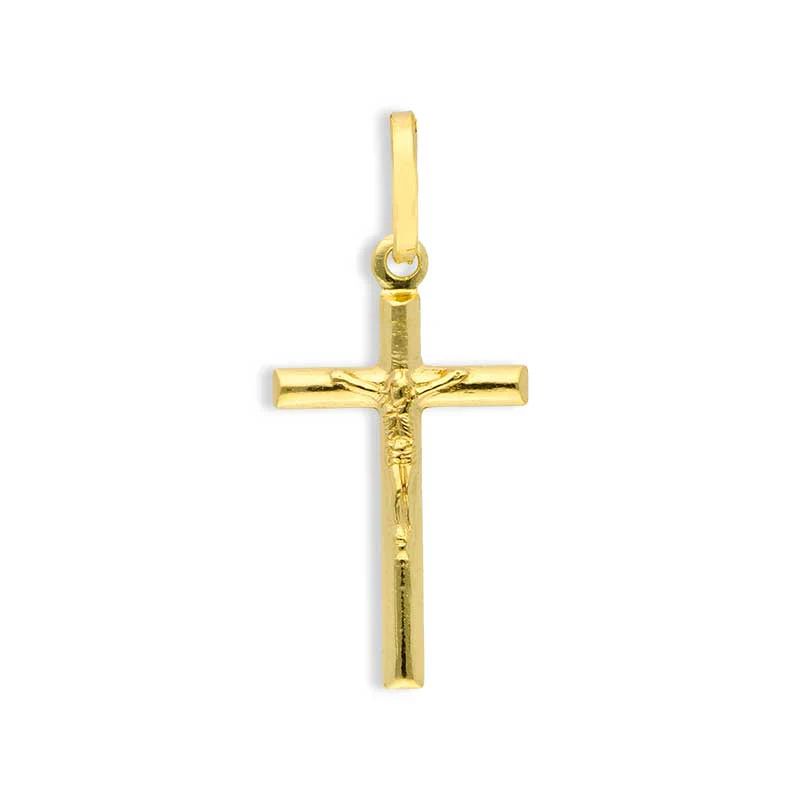 Gold Cross Pendant 18KT - FKJPND18KU1036