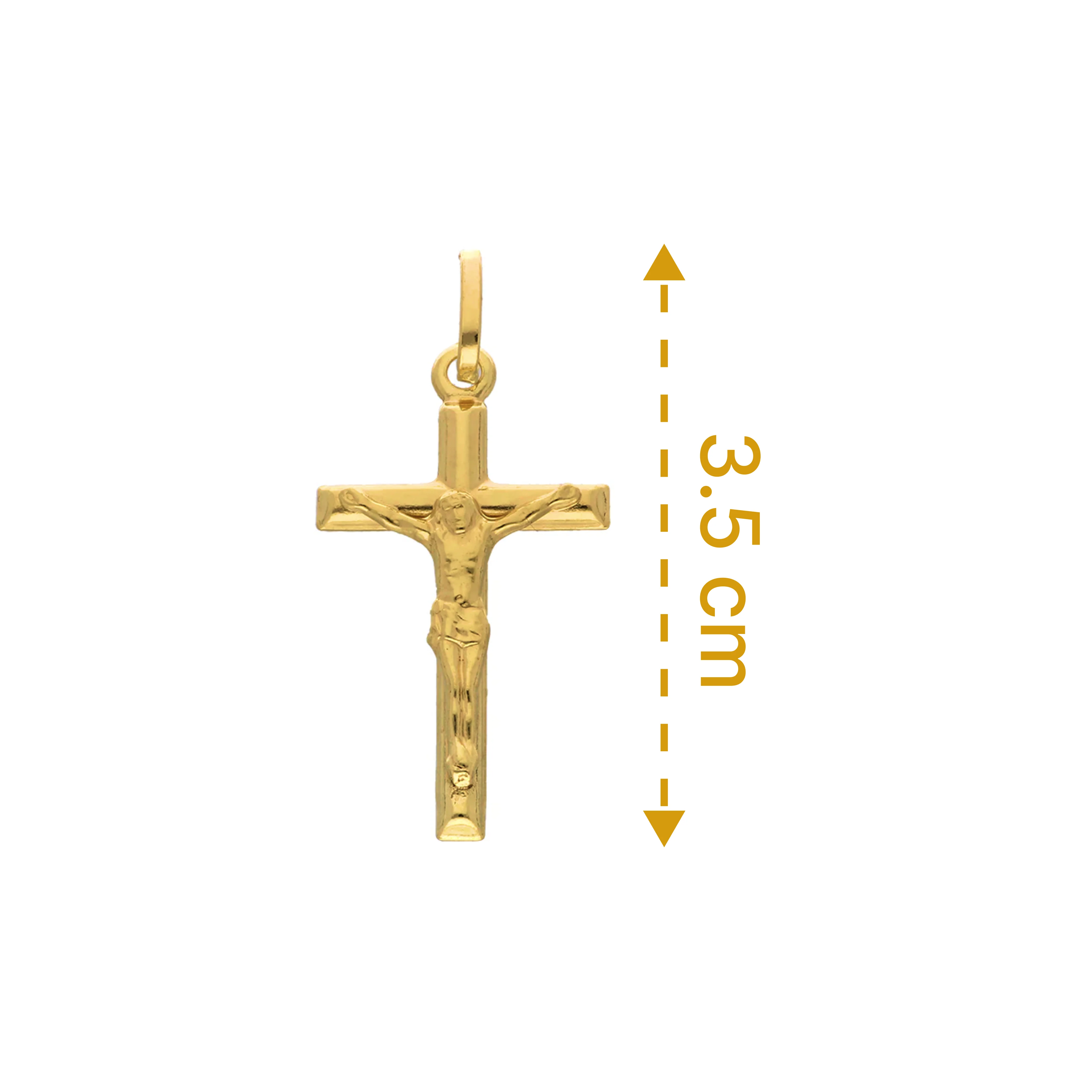Gold Cross Pendant 18KT - FKJPND18KU1063 - Image 2