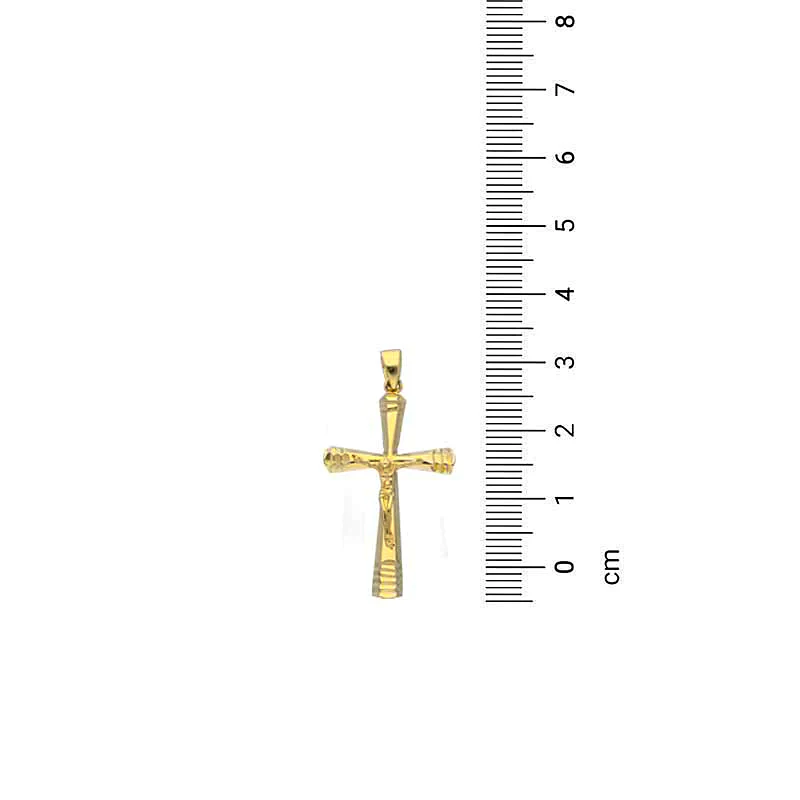 Gold Cross Pendant 18KT - FKJPND18KU1136 - Image 2