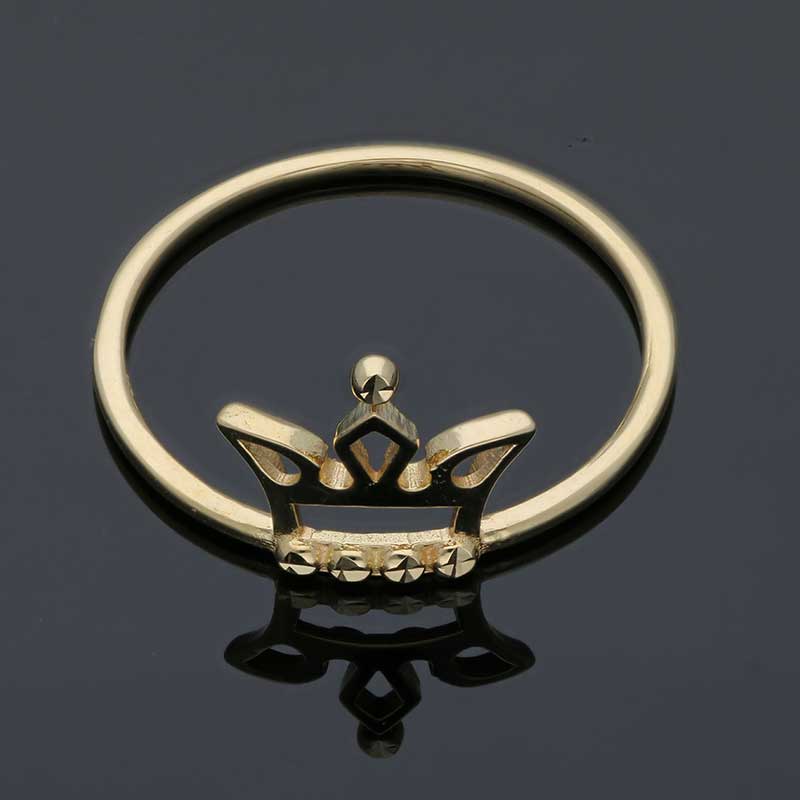 Gold Crown Ring 18KT - FKJRN18KU2097 - Image 7