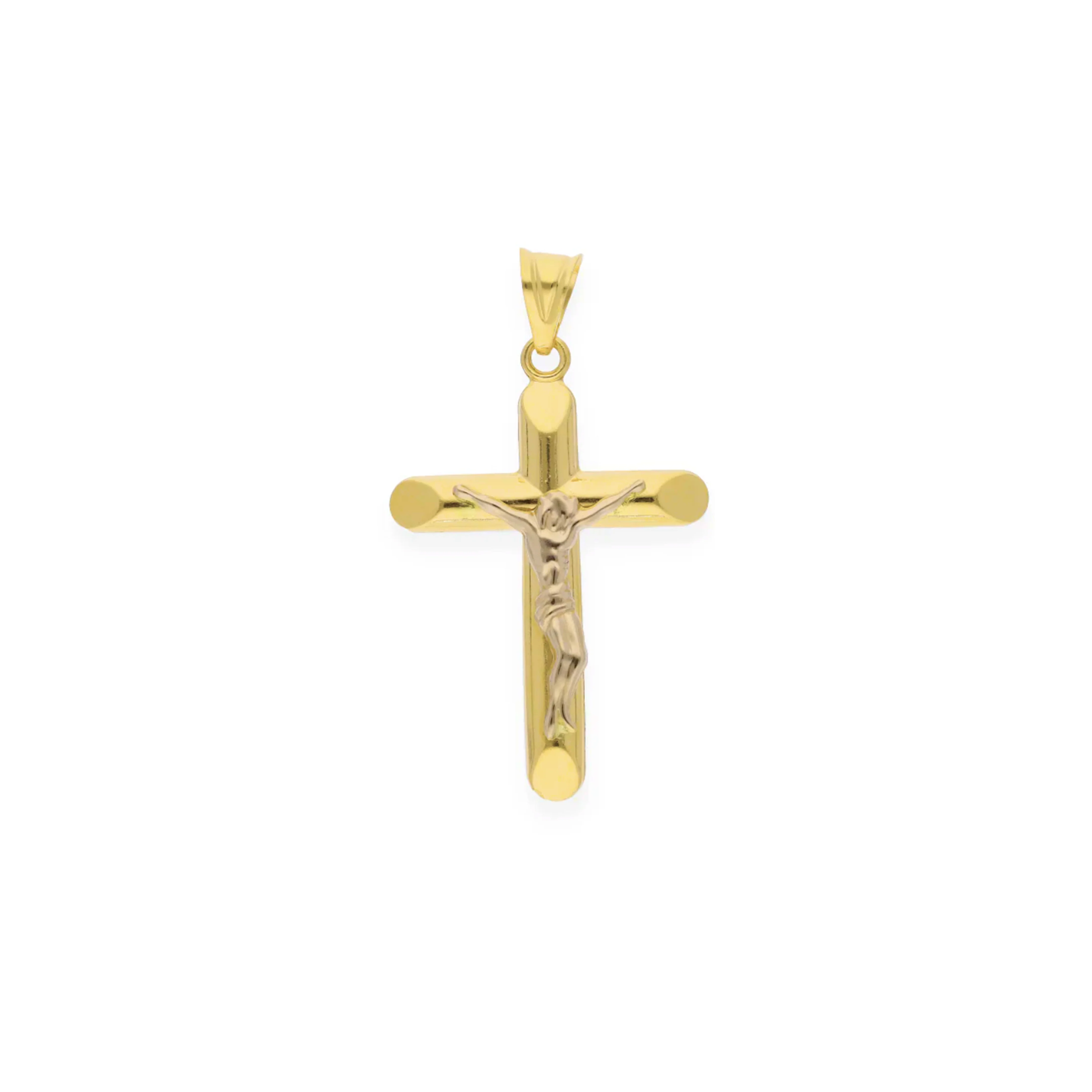Gold Crucifix Pendant 18KT - FKJPND18KU6141 - Image 4