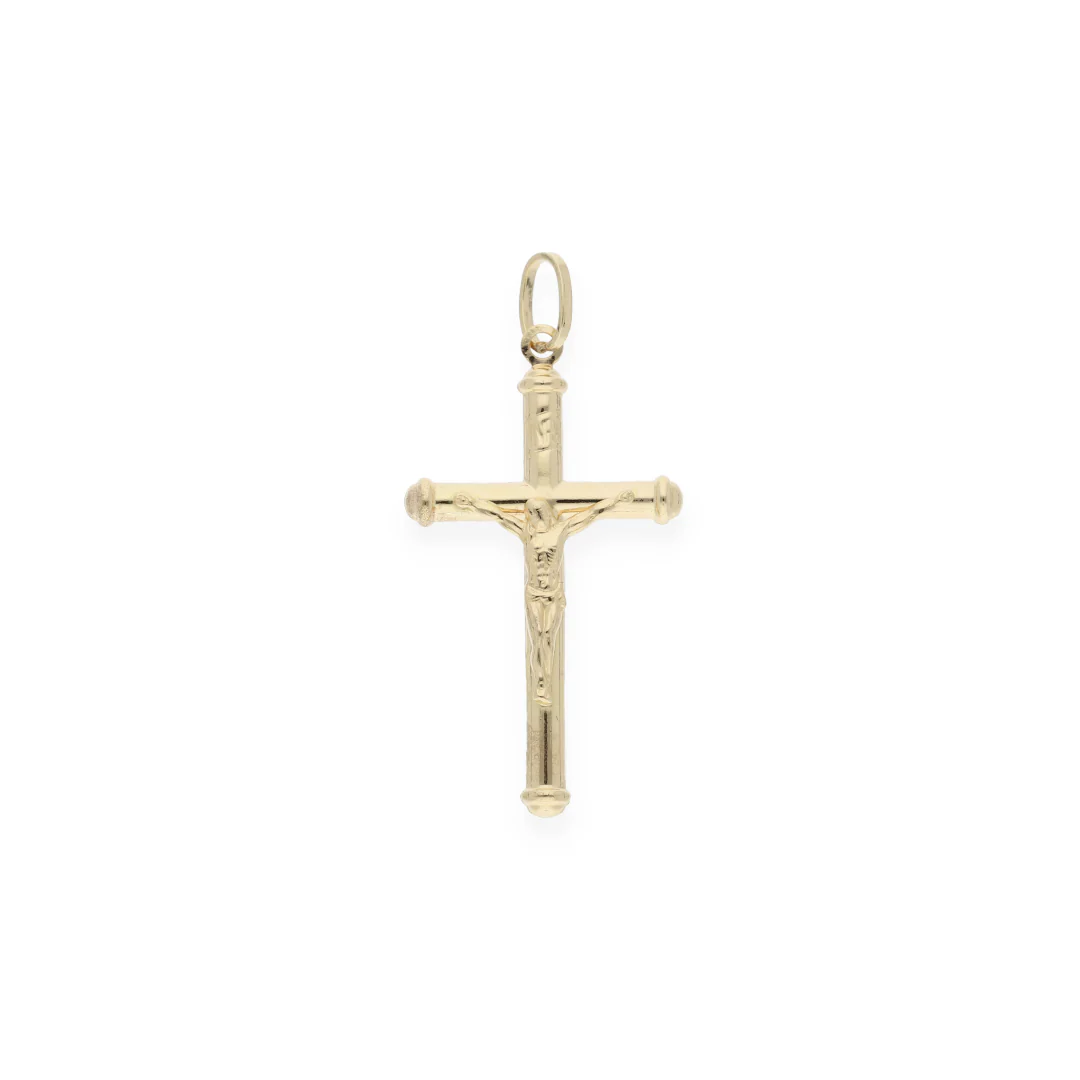 Gold Crucifix Pendant 18KT - FKJPND18KU6142 - Image 3