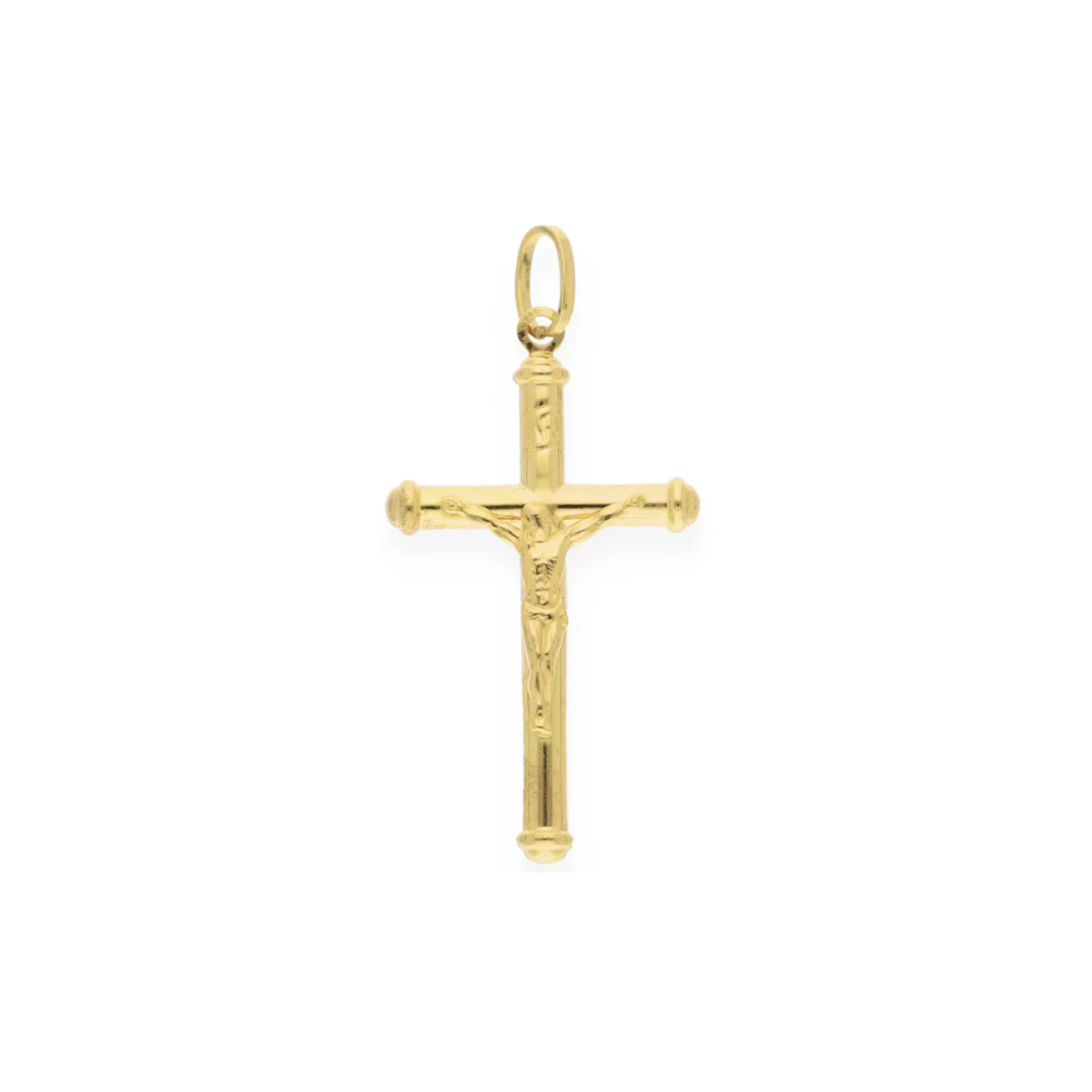 Gold Crucifix Pendant 18KT - FKJPND18KU6142 - Image 4