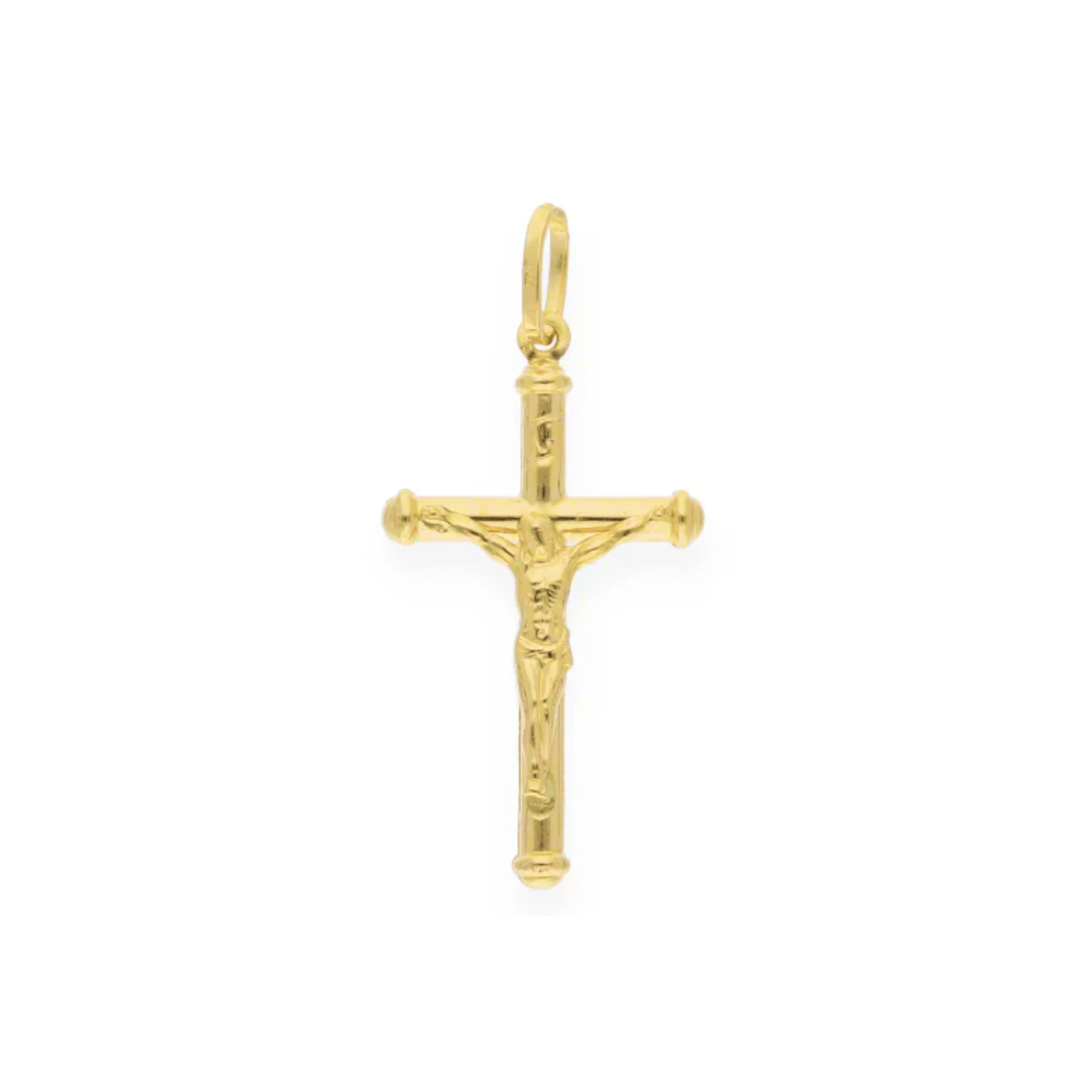 Gold Crucifix Pendant 18KT - FKJPND18KU6143 - Image 2