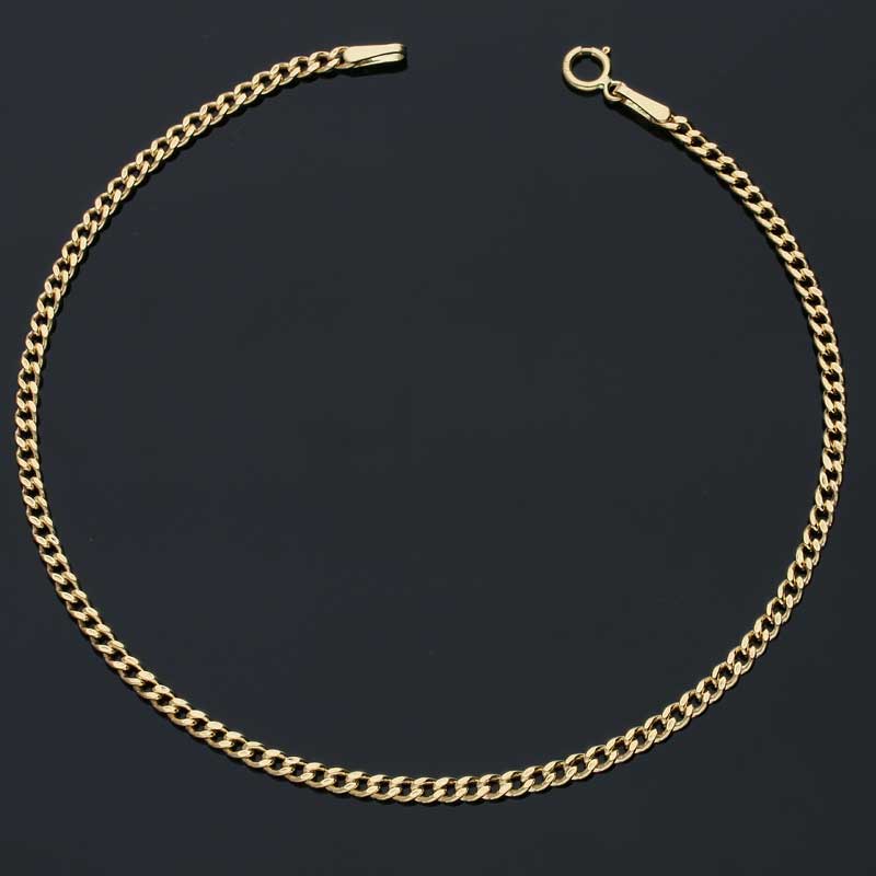 Gold Curb Bracelet 18KT - FKJBRL18KU1031 - Image 3