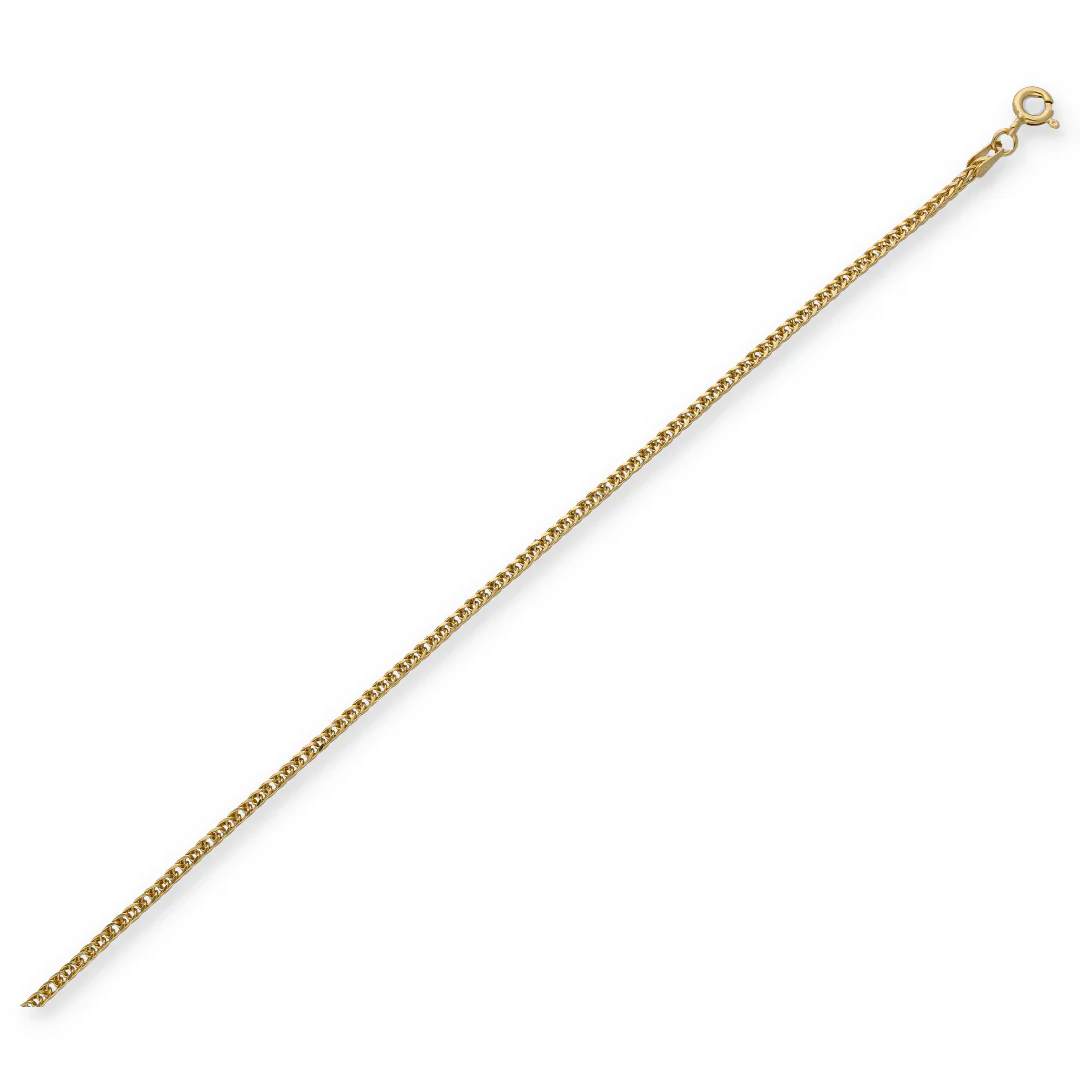Gold Curb Bracelet 18KT - FKJBRL18KU6340 - Image 2