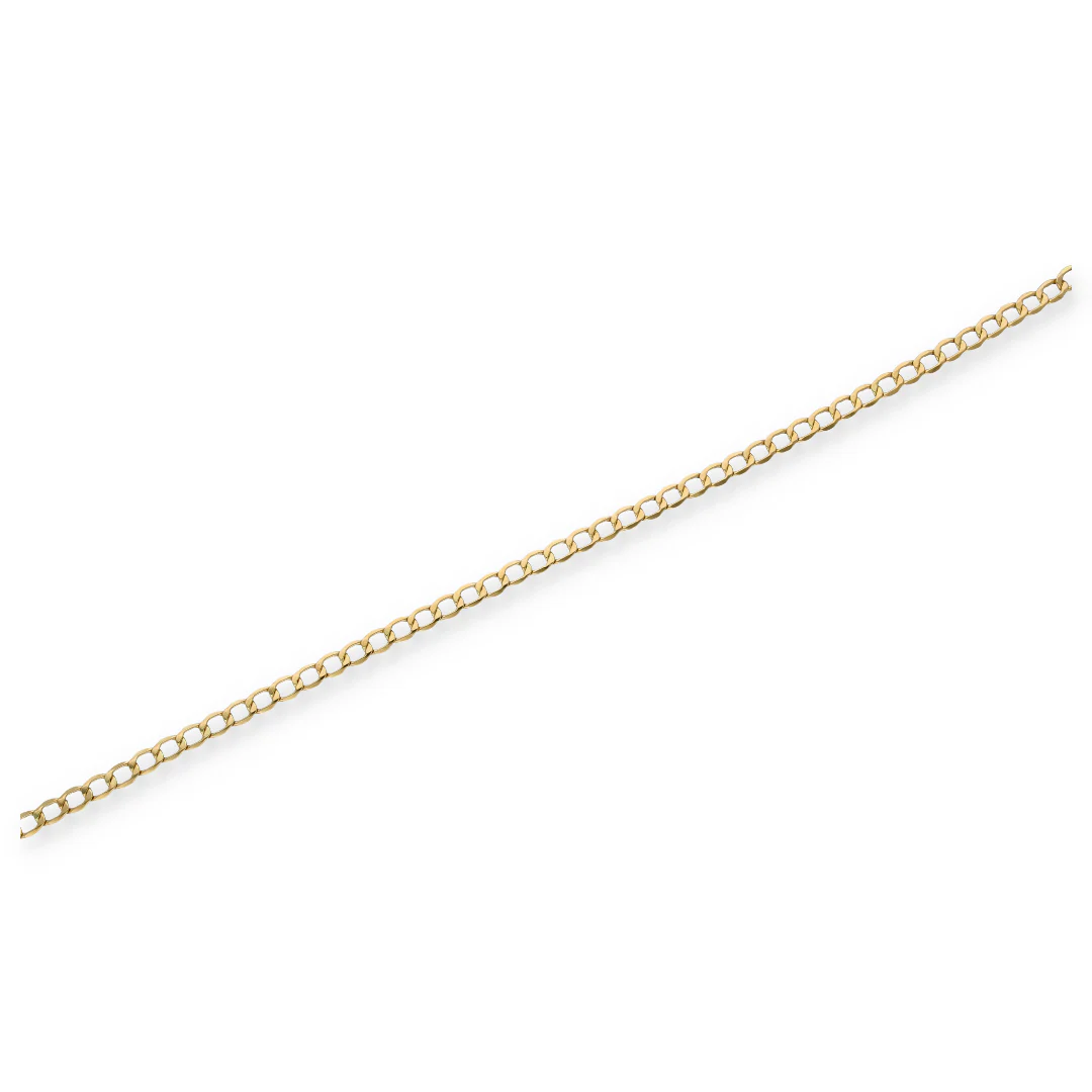 Gold Curb Bracelet 18KT - FKJBRL18KU6355 - Image 2