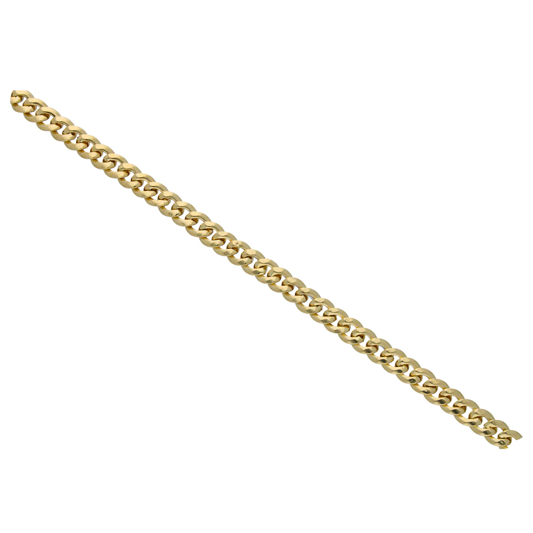 Gold Curb Bracelet 18KT - FKJBRL18KU6574 - Image 2