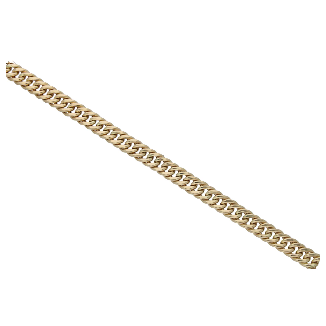 Gold Curb Bracelet 18KT - FKJBRL18KU6575 - Image 2