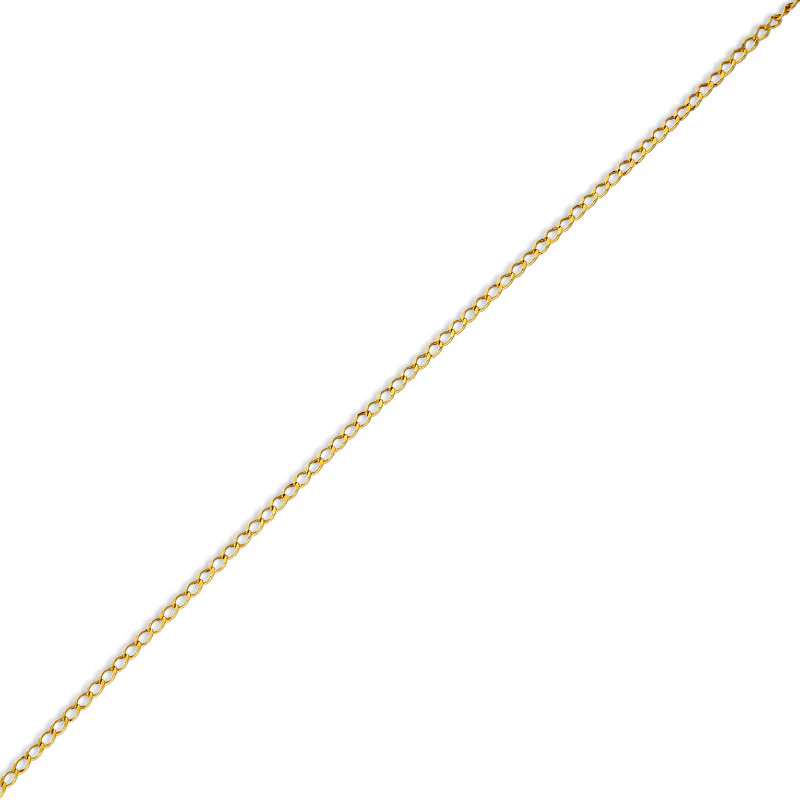Gold Curb Bracelet 21KT - FKJBRL21KU6002 - Image 2