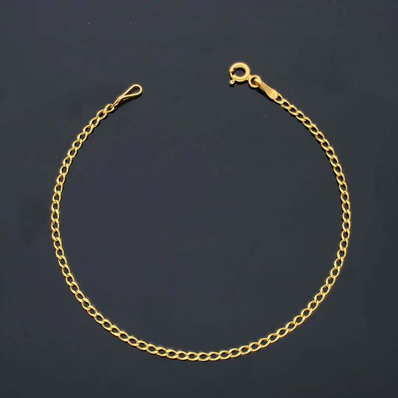 Gold Curb Bracelet 21KT - FKJBRL21KU6002 - Image 3