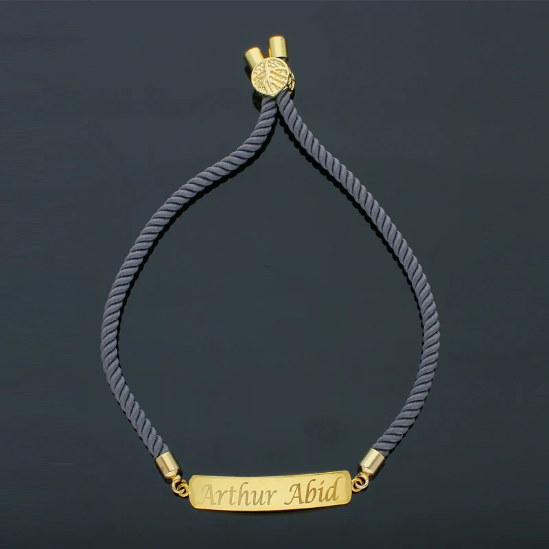 Gold Customize Name Bracelet 18KT - FKJBRL18KU1122 - Image 3