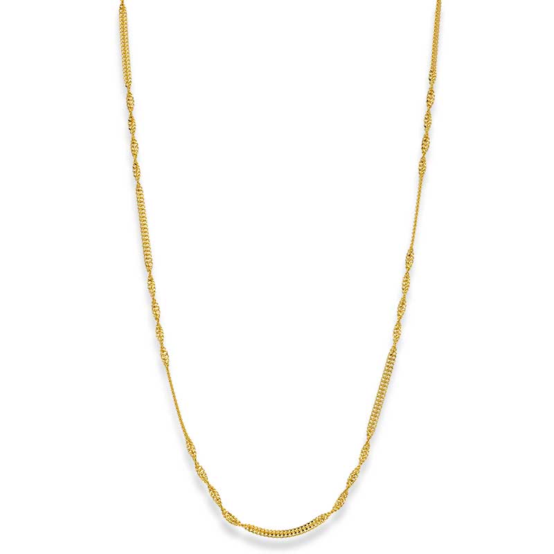 Gold Disco Chain 21KT - FKJCN21KU3007