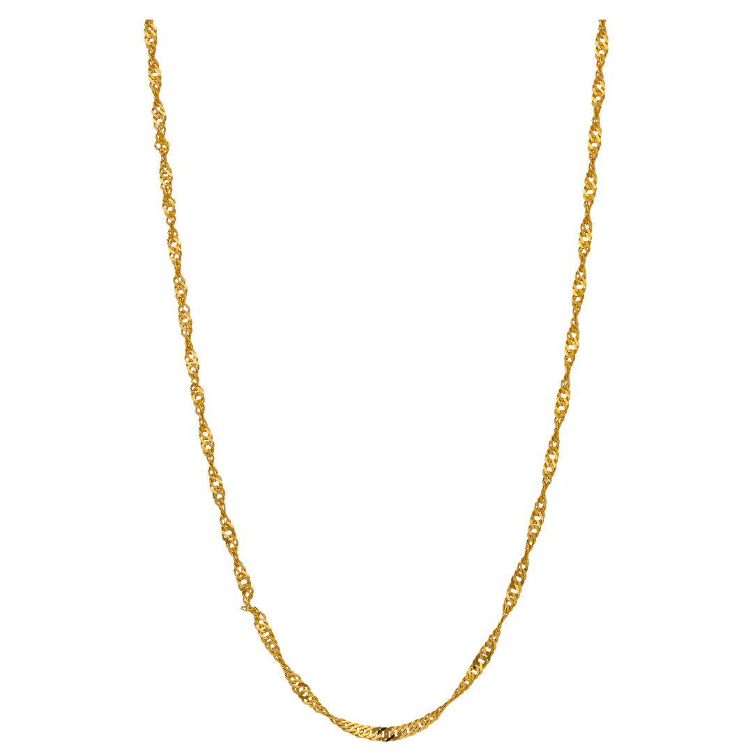 Gold Disco Chain 22KT - FKJCN22KU6648 - Image 3