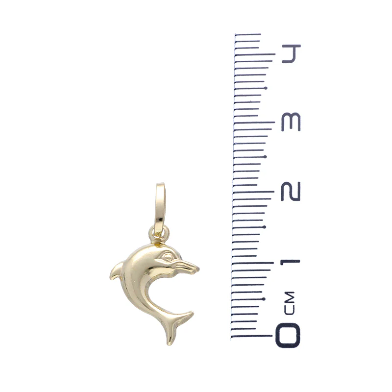 Gold Dolphin Pendant 18KT - FKJPND18KU1060 - Image 2