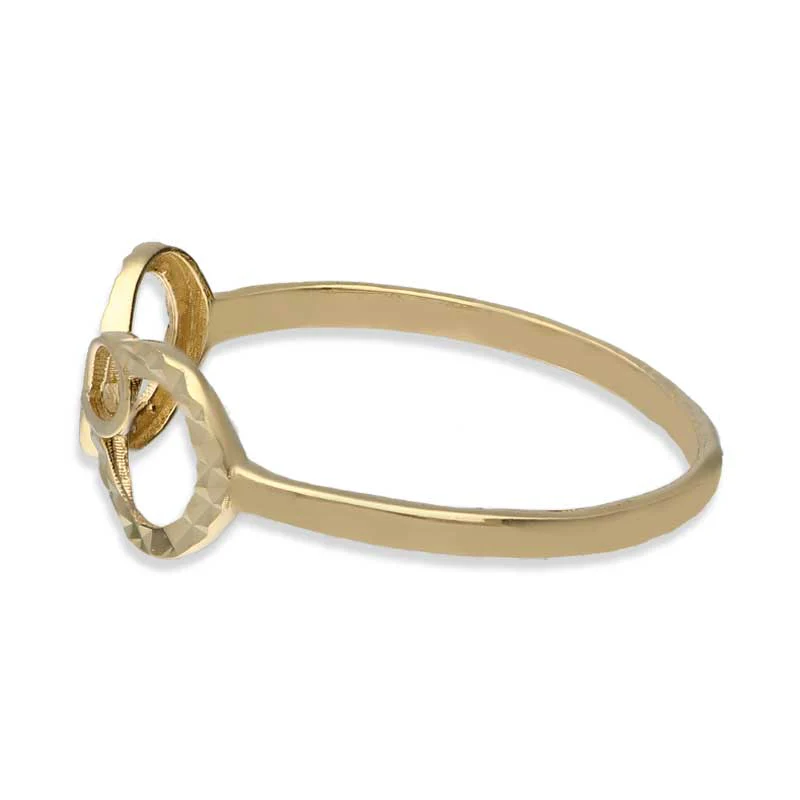 Gold Dual Infinity Shaped Ring 18KT - FKJRN18KU2020 - Image 3
