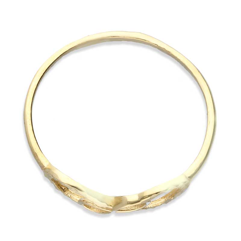 Gold Dual Infinity Shaped Ring 18KT - FKJRN18KU2020 - Image 6