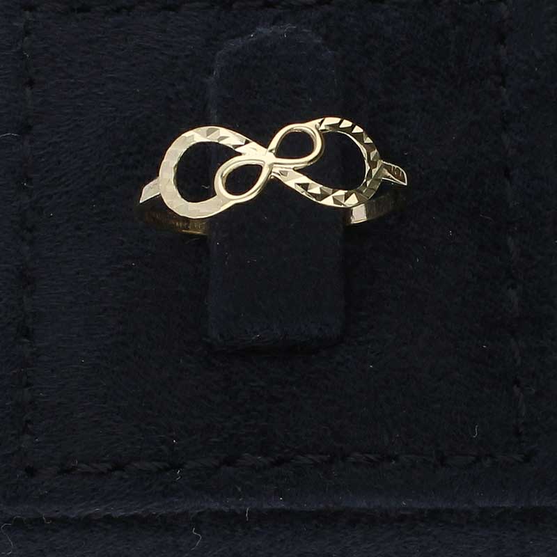 Gold Dual Infinity Shaped Ring 18KT - FKJRN18KU2020 - Image 8