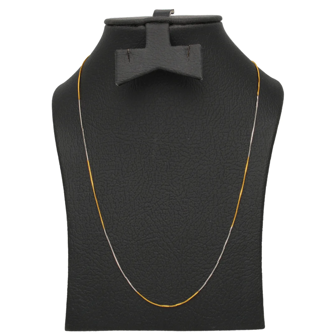 Gold Dual Tone Chain 22KT - FKJCN22KU6642