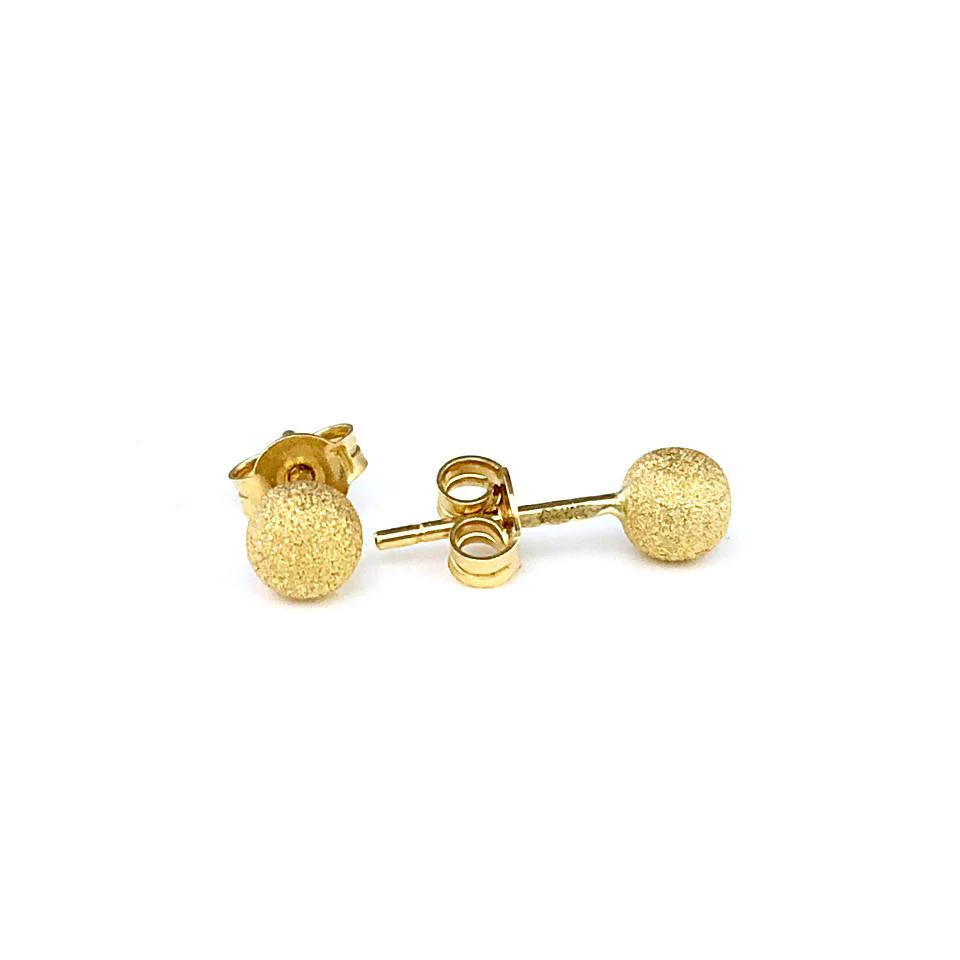 Gold Stud Earrings 18KT - FKJERN1404