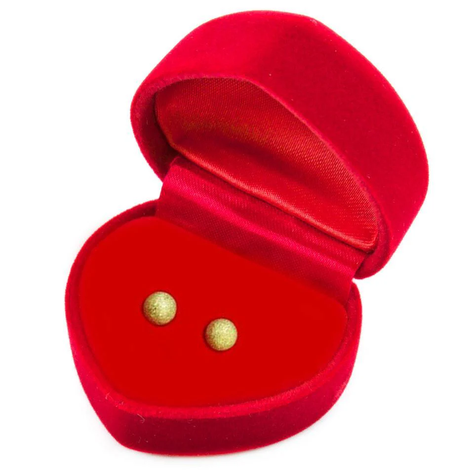 Gold Stud Earrings 18KT - FKJERN1404 - Image 2