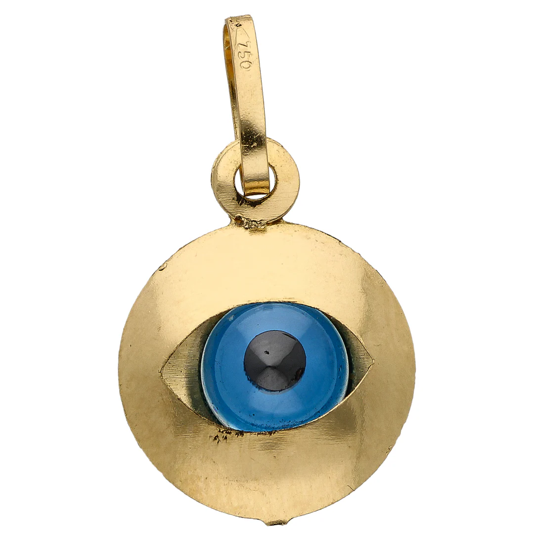 Gold Evil Eye Pendant 18KT - FKJPND18KU6603