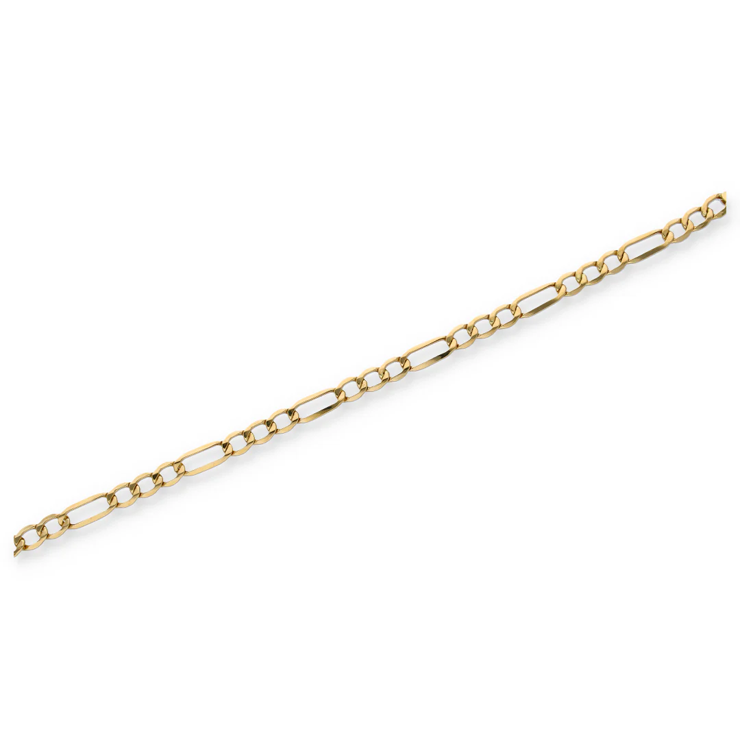 Gold Figaro Bracelet 18KT - FKJBRL18KU6351 - Image 2