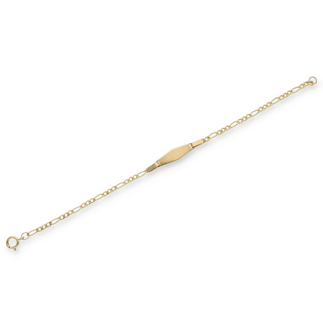 Gold Figaro Bracelet 18KT - FKJBRL18KU6361 - Image 2