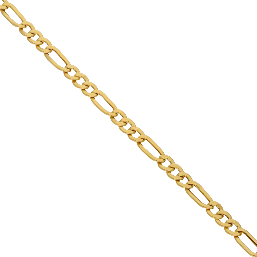 Gold Figaro Bracelet 18KT - FKJBRL18KU6431 - Image 3