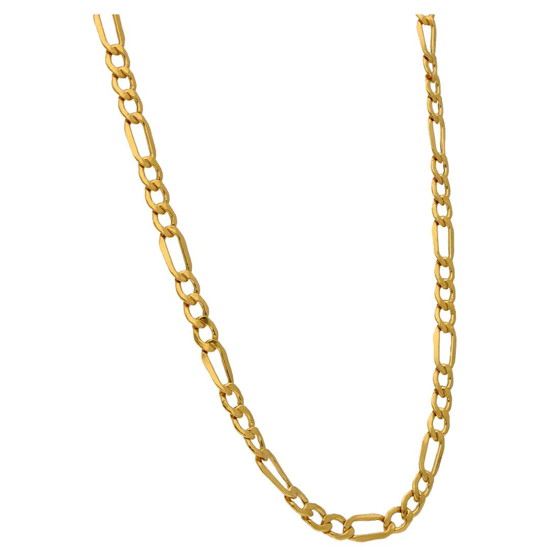 Gold Figaro Chain 22KT - FKJCN22KU6629 - Image 3