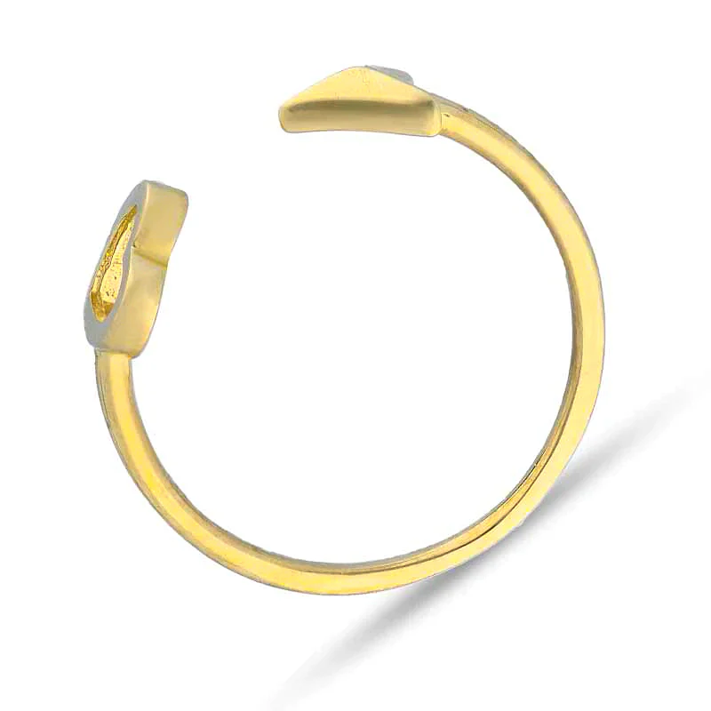 Gold Heart and Arrow Ring 18KT - FKJRN18KU2106 - Image 3